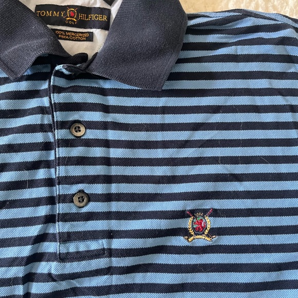 Stripped Tommy Hilfiger Polo Tee - Picture 2 of 3